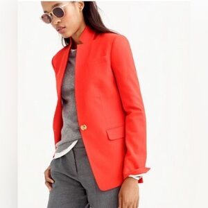 J. Crew Regent Red Coral Blazer